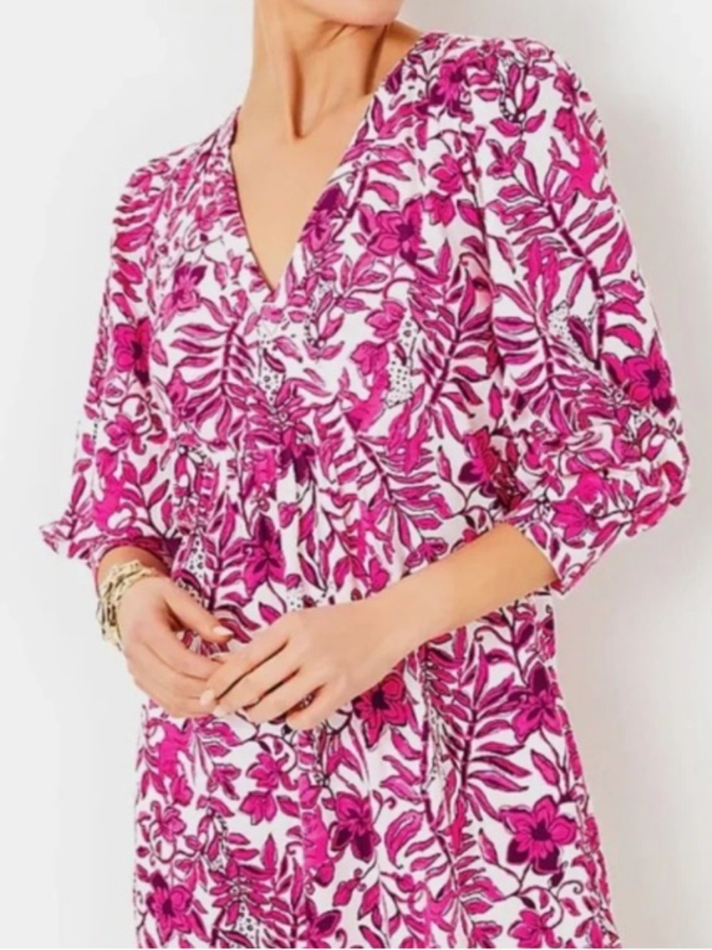 NWOT Lilly Pulitzer Cass Dress (ELDERFLOWER BLOSSOM
LIL ESCAPE PLAN) Size XL